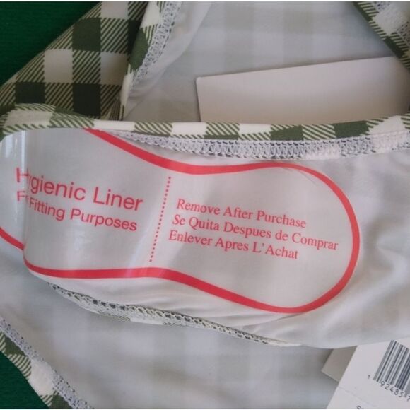 Tory Burch Green Gingham Hipster Bikini Bottoms - Picture 7 of 8